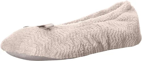 Vista 7 de Isotoner Women's Chevron Non-Slip Ballerina Slipper Negro (Chevron)