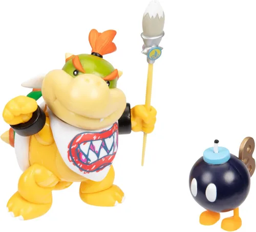 Vista 6 de Nintendo Joojee Super Mario Figura Bowser Jr. con pincel (ex), 3.9 in exclusivo, (13261)