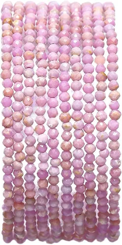 Vista 5 de Cuentas de piedra natural africana de turquesa faceted rondelle 3x4mm semipreciosas sueltas para hacer joyas 38cm