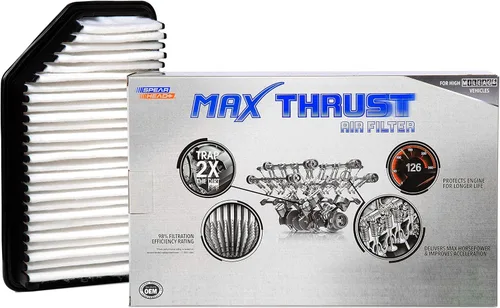 Vista 74 de Filtro de aire de motor MPG Defense Max Thrust de Spearhead para vehículos de todo kilometraje, se adapta como el OEM, restaura MPG y aceleración
