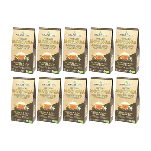 Vista 29 de Miracle Tree 's Energizing Moringa Infusion - Chai Mezcla súper cafeína Alternativa de café saludable, perfecta para concentrarse Certificado