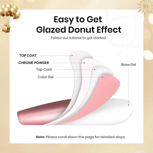 Vista 7 de Beetles Polvo de Uñas Cromado Blanco para Uñas de Gel, Polvo de Uñas Cromado Perlas, Polvo de Uñas con Efecto Espejo, Polvo de Uñas de Gel