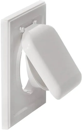 Vista 35 de NO-PEST VENT Exclusiva cubierta de ventilación de secadora de doble puerta, fabricada en Estados Unidos con plástico muy resistente a los rayos UV