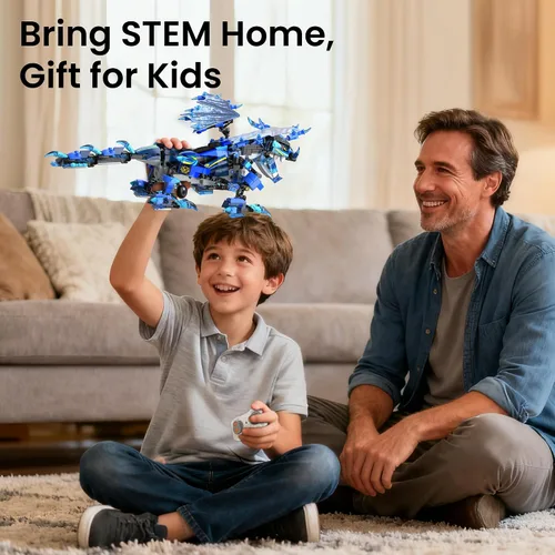 Vista 2 de OASO Kit de construcción de dragones, regalos STEM para niños de 8 a 12
