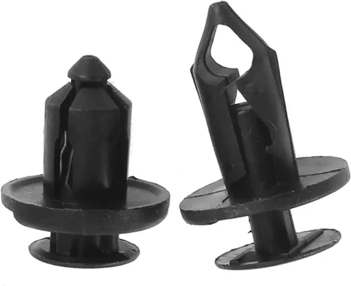 Vista 6 de 100 piezas de sujetadores de parachoques tipo empuje, clips de remache de 2 tamaños, clips universales para automóviles y sujetadores