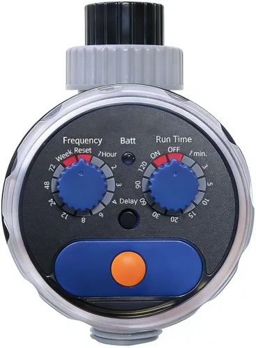 Temporizador de agua con aspersor programable para jardín, cero presión, impermeable, controlador de riego, temporizador de manguera para césped y