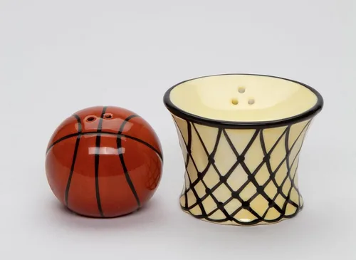Vista 3 de CG 10450 Baloncesto magnético con red de sal y pimentero, naranja, 2 1/2 x 2 1/2 x 3 pulgadas de alto