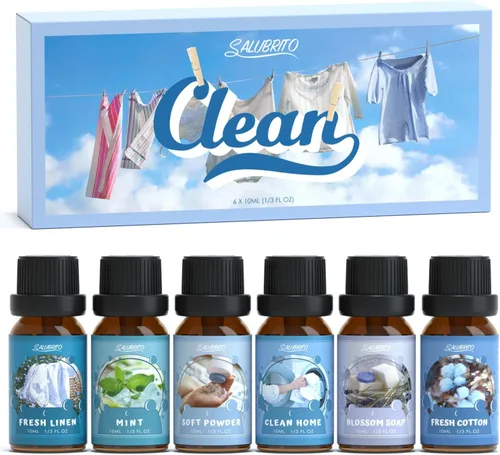 Vista 13 de SALUBRITO Set de aceites aromáticos de playa, aceites esenciales de verano para difusor, vela, fabricación de jabón, brisa playera, sal marina, isla