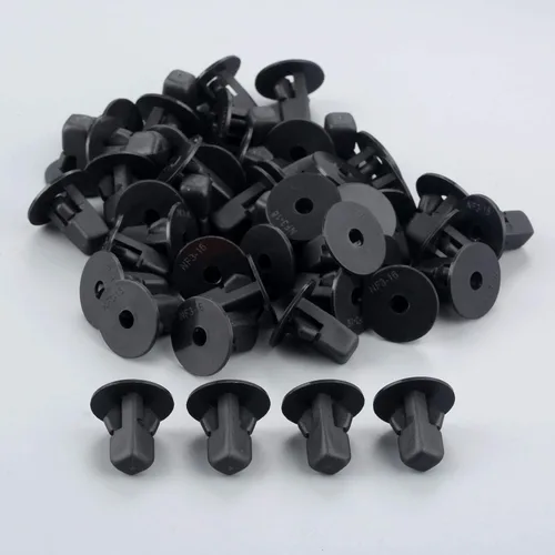 Vista 5 de Mtsooning 50 piezas de retenedor de ojales de tornillo, clips para revestimiento de guardabarros, repuesto de retención de tuerca de nailon