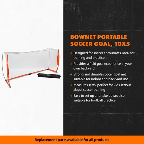 Vista 4 de Bownet Portable Folding Soccer Goal – Pop Up Backyard & Training Soccer Net for Indoor or Outdoor – Easy Setup with Carry Bag