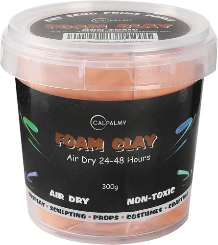 Vista 15 de CALPALMY Arcilla de espuma moldeable, 10.58 oz de arcilla seca al aire de alta densidad para diseños intrincados, cosplay, manualidades y proyectos