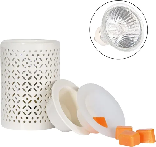 Vista 3 de ASAWASA 2 piezas de forro de silicona para calentador de cera, sin ensuciar, sin rasguños, forma de quitar perfumado, de larga duración
