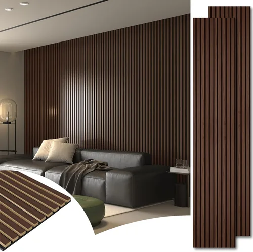 Vista 25 de Art3d - Paneles acústicos de listones de madera para decoración elegante y reducción de ruido, panel texturizado 3D para techo y pared, 4 piezas