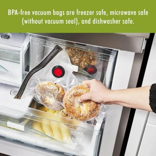 Vista 7 de ZWILLING Fresh & Save - Bolsas selladoras al vacío de 10 piezas, bolsas de Sous Vide, preparación de comidas, tamaño pequeño