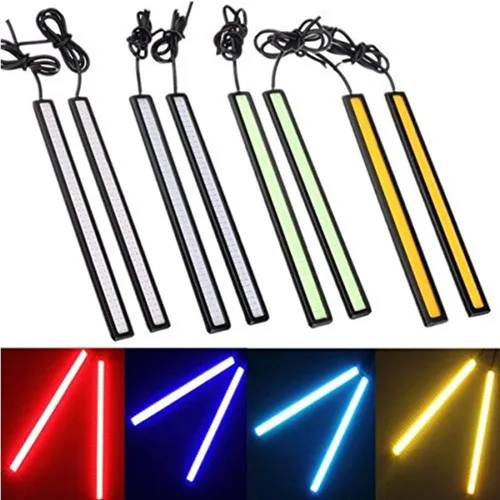 Vista 3 de BININBOX Luces LED COB superbrillantes de 6 W, 12 V, para conducción de niebla DRL, luz diurna, lámpara de circulación diurna, impermeable, delgada