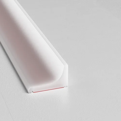 Vista 13 de Presa de agua de umbral de ducha de silicona, protector contra salpicaduras para fregadero de cocina, barrera de ducha (39 pulgadas)