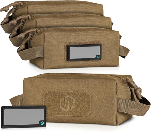 Vista 15 de Savior Equipment Paquete de 4 bolsas tácticas Loose Sacs, para munición de armas de fuego, con parches de identificación incluidos, funda blanda