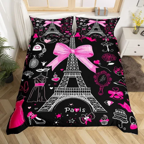 Vista 17 de Funda de edredón de caballo blanco y marrón, juego de ropa de cama 3D de animales de granja occidental para niñas y niños, funda de edredón de Multi