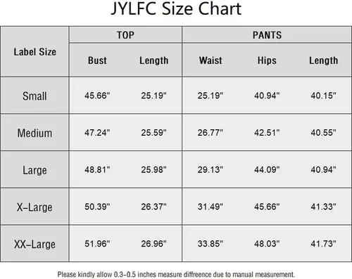 Vista 4 de JYLFC Conjunto de 2 piezas para mujer, manga larga, cuello redondo, sudadera y pantalones deportivos