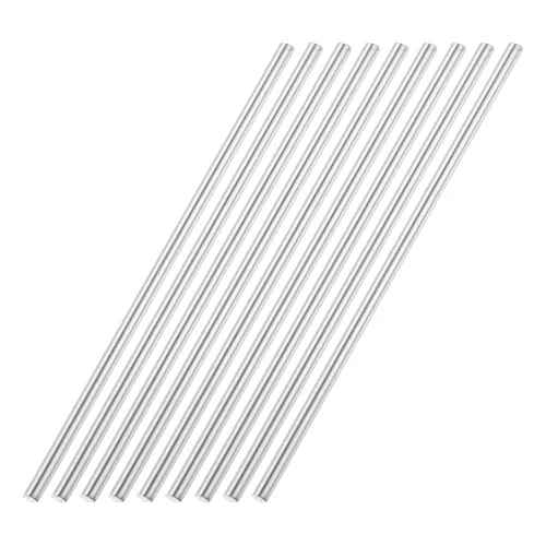 Vista 112 de uxcell Varilla redonda sólida de acero inoxidable 304 de 0.039 in x 3.937 in para manualidades de bricolaje - 10 piezas
