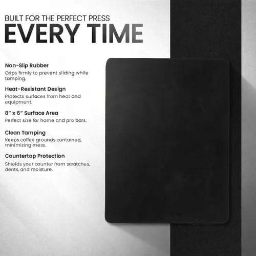 Vista 2 de Rattleware Alfombrilla de agarre de alta calidad, superficie de embalaje de espresso antideslizante, resistente al calor, goma duradera, protege