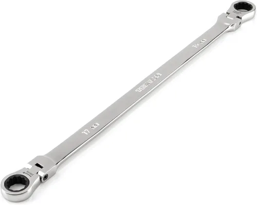 Vista 31 de TEKTON Llave de extremo de caja de trinquete de 1/2 x 9/16 pulgadas de largo con cabeza flexible de 12 puntos WRB36313