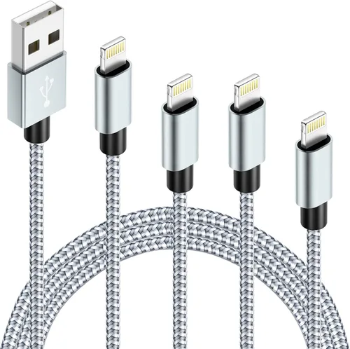 Vista 10 de Cable de Carga 4 en 1 de Carga Rápida de 65W, Cable USB C 4 en 1 Cable de Carga Múltiple USB con Chip E-Mark, Cable Cargador Múltiple para iPhone