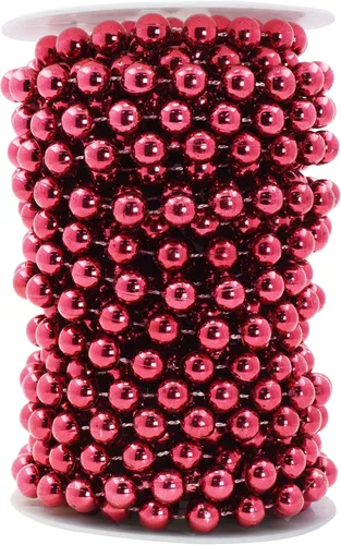 Vista 57 de Mandala Crafts Rollo de perlas negras de imitación de 0.157 in, guirnalda de perlas decorativas de 44 yardas para bodas, árbol de Navidad, arreglos