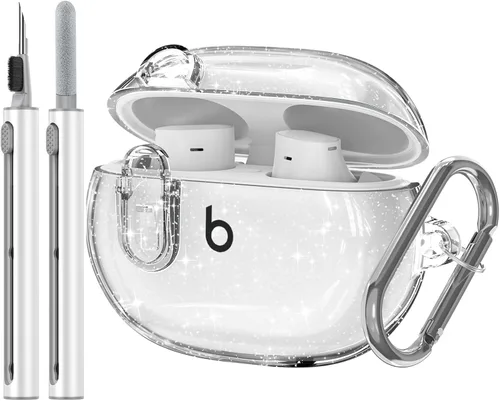 Vista 9 de Funda transparente para los nuevos Beats Studio Buds + (2023) / Beats Studio Buds (2021), funda con cierre seguro Secure Lock para Beats Studio Buds