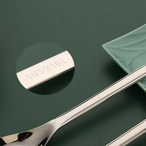 Vista 4 de Cucharas de sopa gruesas y pesadas, cucharadas de acero inoxidable, cuchara de plata china, cucharas asiáticas gruesas de mango largo, 5.9 pulgadas