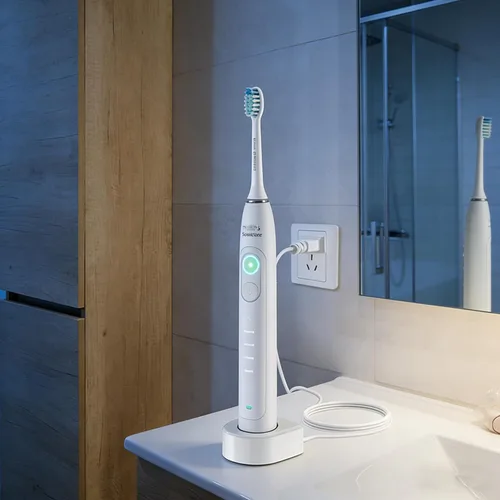 Vista 5 de Cargador de repuesto para cepillo de dientes Philips Sonicare 4100 6100 5100 HX3000 HX8000 HX9000 - Cable de alimentación de base de carga