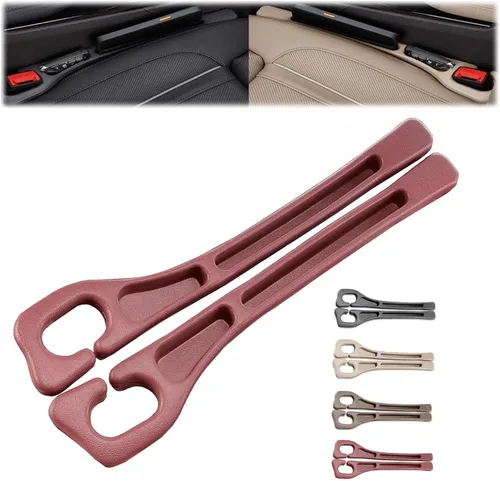 Vista 8 de Protector de asiento sin caída, relleno de espacio para asiento de automóvil, rellenos de espacio entre el asiento y la consola evitan que las cosas