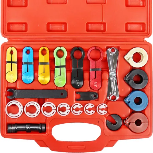 YSTOOL Master - Herramientas de desconexión rápida, kit de 22 piezas para manguera de combustible de línea de CA automotriz y tubo enfriador de