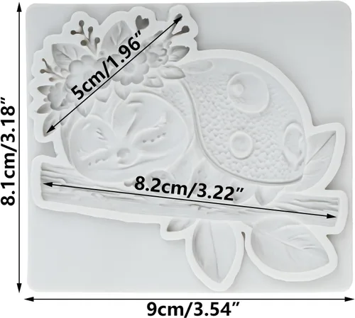 Vista 2 de Lingzhi Molde de silicona para insectos, moldes de fondant de chocolate para decoración de pasteles, decoración de cupcakes, caramelo de chocolate