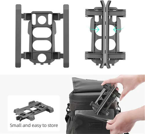 Vista 7 de Avión plegable tren de aterrizaje para DJI Mavic 2 PRO/Mavic 2 zoom liberación rápida aumentar 1.299 in pierna soporte extendido protector cámara