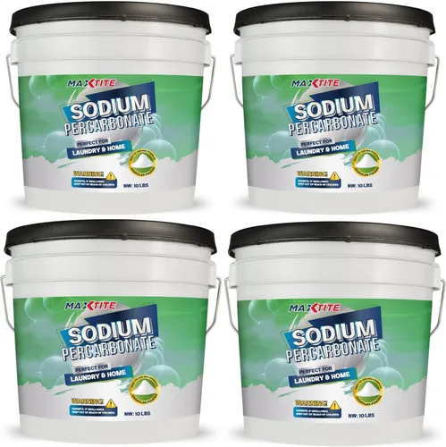 Vista 8 de MAXTITE Percarbonato de sodio (4 libras en total, 2 paquetes de botellas de 2 libras), 100% puro, peróxido de hidrógeno sólido/blanqueador