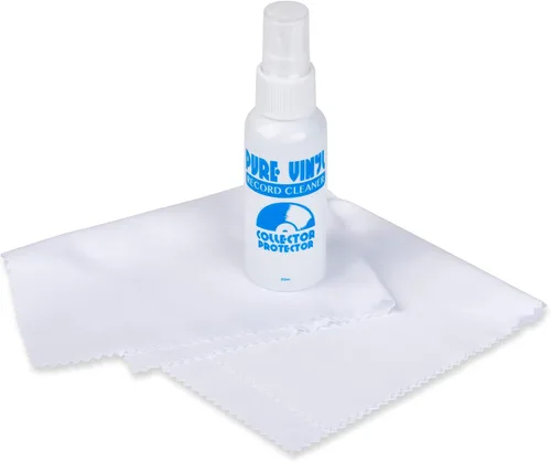 Vista 6 de Collector Protector Kit limpiador de discos de vinilo, incluye cepillo de terciopelo suave estilo 70, solución de limpieza LP, cepillo para lápiz