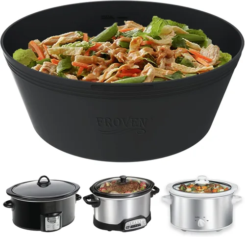 Vista 9 de FROVEN Forro de silicona para olla de cocción lenta Crockpot de 4 cuartos de galón, compatible con olla de cocción lenta, Hamilton Beach