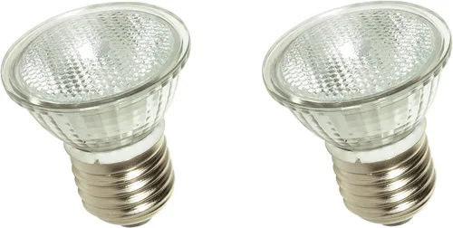 Satco S4624/02 MR16 - Bombilla halógena de cuello corto, base E26, 35 vatios, paquete de 2