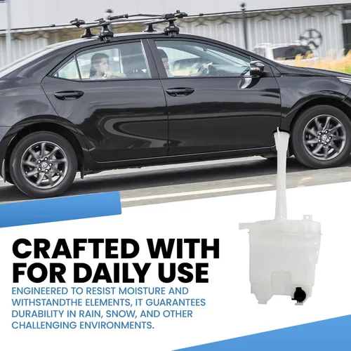 Vista 3 de Brock 6489-0004 Conjunto de Tanque de Reservorio de Limpiaparabrisas con Tapa y Bomba de Lavado Sin Sensor de Bajo Nivel de Líquido Compatible