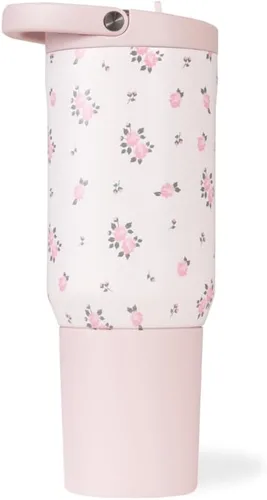 Vista 31 de HydroJug Sport - Vaso de acero inoxidable con popote, aislado al vacío, botella de agua a prueba de fugas de 20 onzas, diseño ergonómico