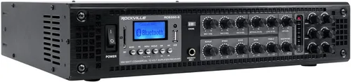 Vista 3 de Rockville Amplificador comercial de 6 zonas+(4) altavoces de techo de 8" para restaurante/bar