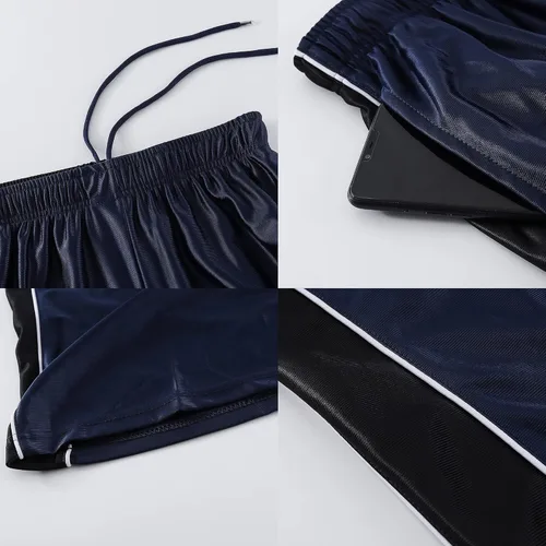 Vista 4 de PRTCYPNT Men's 11'' Cool Basketball Shorts with Pockets Long Gym Athletic Shorts Running Quick-Dry Drawstring