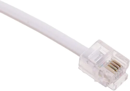 Vista 4 de Divisores de teléfono, adaptador de enchufe de pared dúplex RJ11 6P4C, divisor de línea de teléfono, enchufe de pared 1 a 2, adaptador convertidor