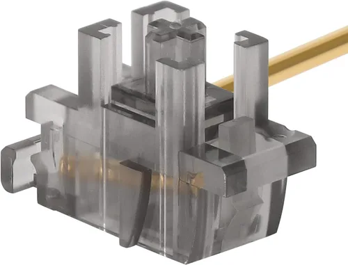 Vista 7 de ZugGear DUROCK - Estabilizador de montaje de placa transparente transparente con cables chapados en oro compatible con estabilizadores de placa