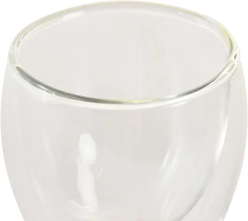 Vista 3 de Juego de 2 vasos de cristal 6,7 x 6,7 x 6,4 3.4 fl oz doble cara