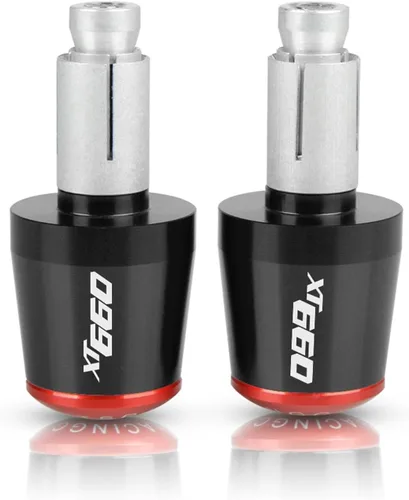 Vista 6 de for Yamaha XT 660 XT660 1984 1985 1986 2004-2017 2012 2013 2014 7/8" 22mm Motorcycle CNC Aluminum Handlebar Grips Ends (Color : Black- Orange)