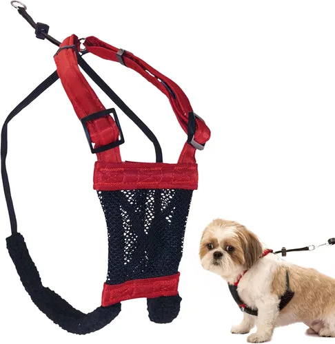 Vista 8 de Sporn Arnés para perro extra pequeño sin tirones, fácil y ajustable para cachorros en crecimiento, ligero, transpirable, nailon duradero, cuerpo