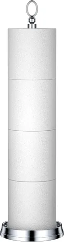Vista 7 de ROLABAM Soporte de papel higiénico de peso pesado (con función de reserva) Soporte de almacenamiento de papel higiénico independiente, soporte