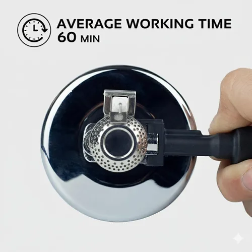 Vista 3 de Portable Mini Butane Torch Burner for Siphon Coffee (Vacuum Pot) – Adjustable Flame, Refillable Tabletop Bunsen Burner for Brewing, Fondue & Lab Use